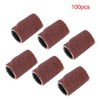 100 Pieces Nail Sanding Belts 180 Grit Manicure Pedicure Nail