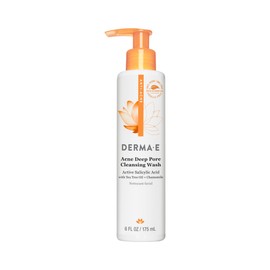 Derma E Derma E Acne Deep Pore Cleansing Wash ?lemish Control Facial Cleanser with Salicylic Acid - Gentle Oil Control Face Wash Soothes and Balances Skin, 6 fl oz