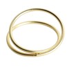 12pcs Spiral Napkin Rings Matte Gold Electroplating Prevent Fading Table