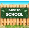 Back To School Chalk Board Banner 13 oz | Non-Fabric
