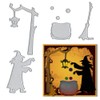Halloween Witch Cauldron Cutting Dies Metal Embossing Stencils Template