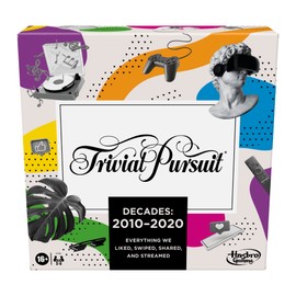 Hasbro Gaming Trivial Pursuit Decades 2010 to 2020 Board Game for Adults and Teens, Pop Culture Trivia Game for 2 to 6 Players, Ages 16 and Up