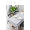 Aisszhao 137 * 180cm Wipe Clean PVC Tablecloth,Rectangular Large Easy