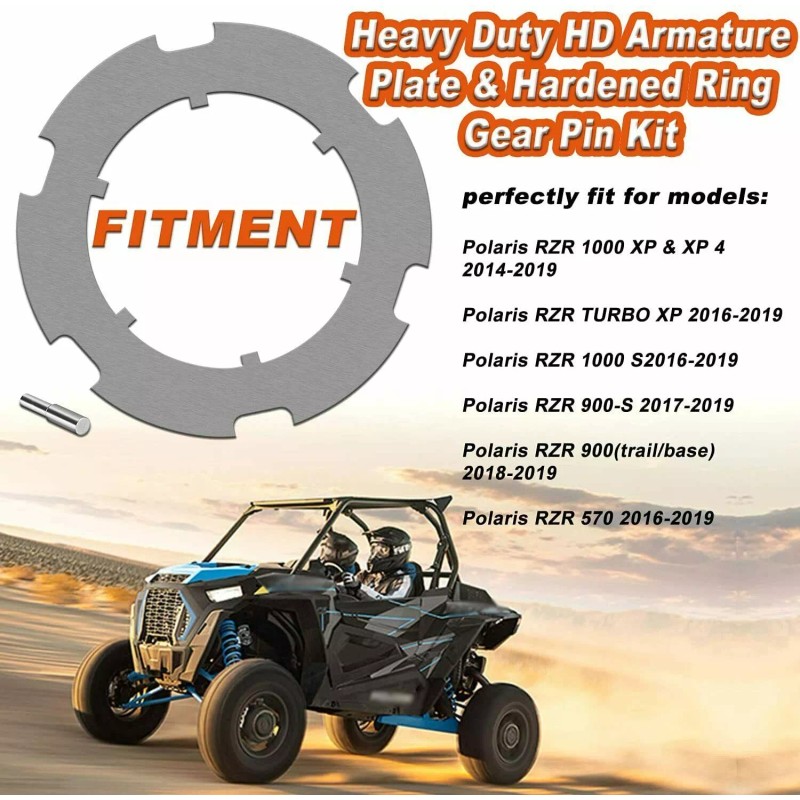 VI3230 HD Armature Plate Ring Pin for Polaris RZR 2014-2019