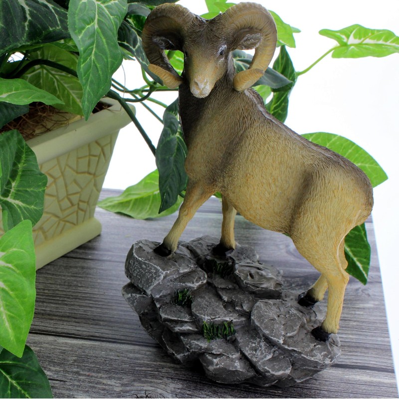 The Bridge Collection Horned Ram Figurine - Sheep Figure for