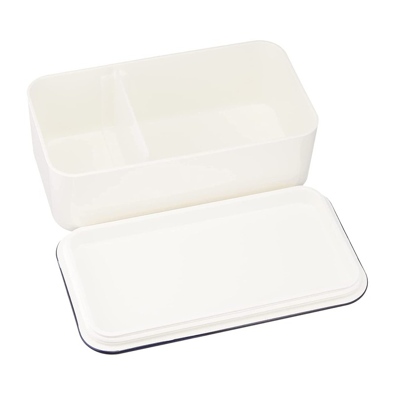 Takenaka RETRO Moda Retro Moda Square Wide Lunch Box, Navy,