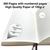 Mlife A5 Thickened Journal Notebook-Lined Notepad with 360 Pages and