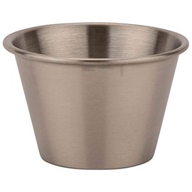 2.75" Round Stainless Steel 4 oz. Condiment Cup, Clipper Mill by GET 4-84111 (Qty,1)