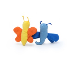 ZippyClaws Catnip Cat Toys - Butterfly and Dragonfly 2 Pack, Interactive Indoor Kitty Toys for Boredom, Chasing, and Scratching, Unique Novelty Plush Toys for Kittens & Cats
