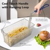 2PCS Deep Fryer Basket With Non-Slip Handle Heavy Duty Nickel