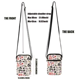 PXTIDY Rocky Horror Characters Crossbody Bag Rocky Horror Picture Tv Show Party Lover Gifts Tv Show Merchandise