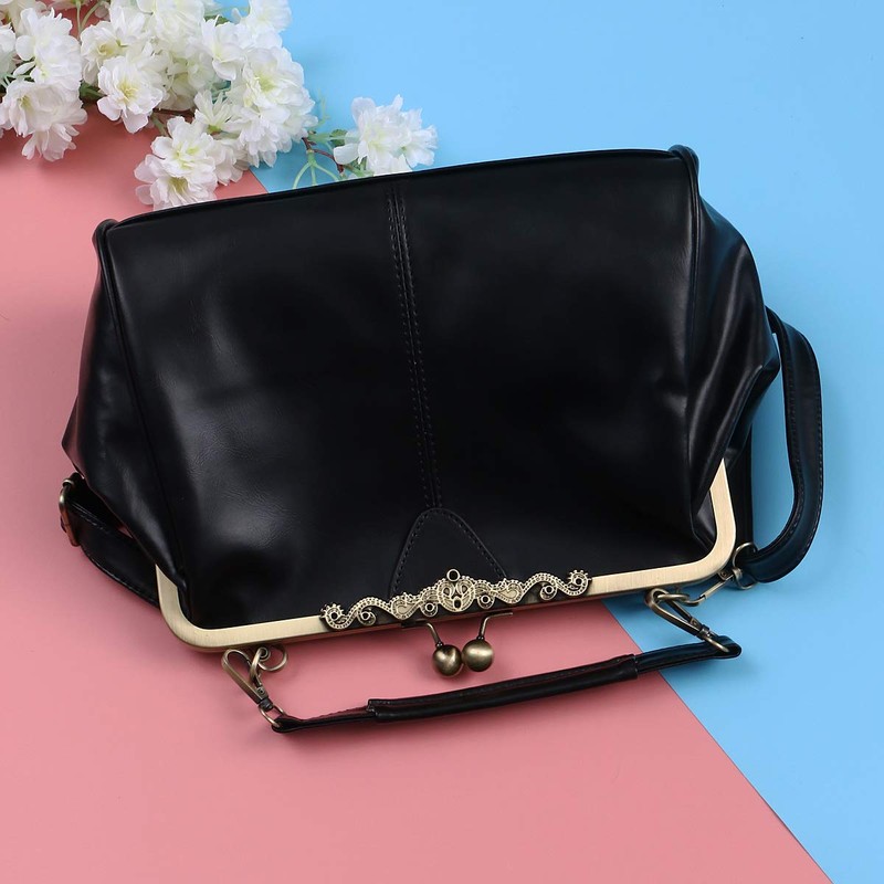 TENDYCOCO Shoulder bag Kiss Lock shoulder bag PU leather handbag