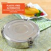 IMUSA 1.5Qt Stainless Steel Flan Mold with Lid, Round Baking