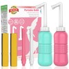 2PCS-Pack 2-in-1 Portable Bidet Vaginal Douche,450ml Travel Bidet Bottle Perineal