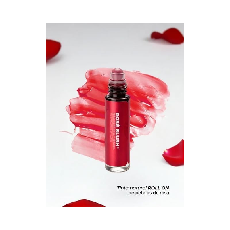 Rosé Blush Tinta Líquida para Labios y Mejillas, Extracto de