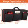 SNIGJAT 61 Key Keyboard Case, Soft Piano Bag with 0.32