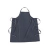Chef Works A100-NCS English Chef Apron, Navy Chalk Stripe