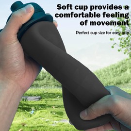 paspring Collapsible Water Bottles, BPA Free 700ml/24oz Silicone Foldable Water Bottle, Portable Sport Water Bottle for Travel Camping Hiking Cycling Yoga Outdoor Adventures (Black)