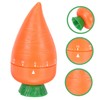 iplusmile 2Pcs Kitchen Countdown Timer Cartoon Carrot Mechanical Timer for