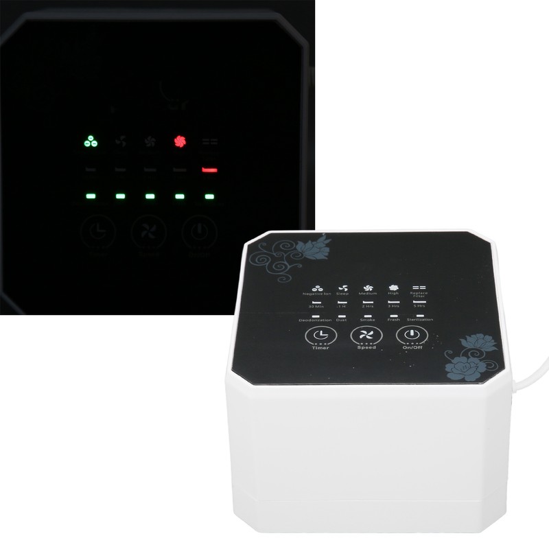 Small Air Purifier Multifunction Quiet Efficient Desk Mini Air Purifier