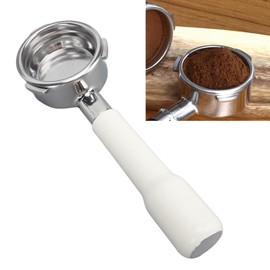58mm 3 Ears Bottomless Portafilter Coffee Bottomless Portafilter, Detachable Design, Suitable for Barsetto (White)