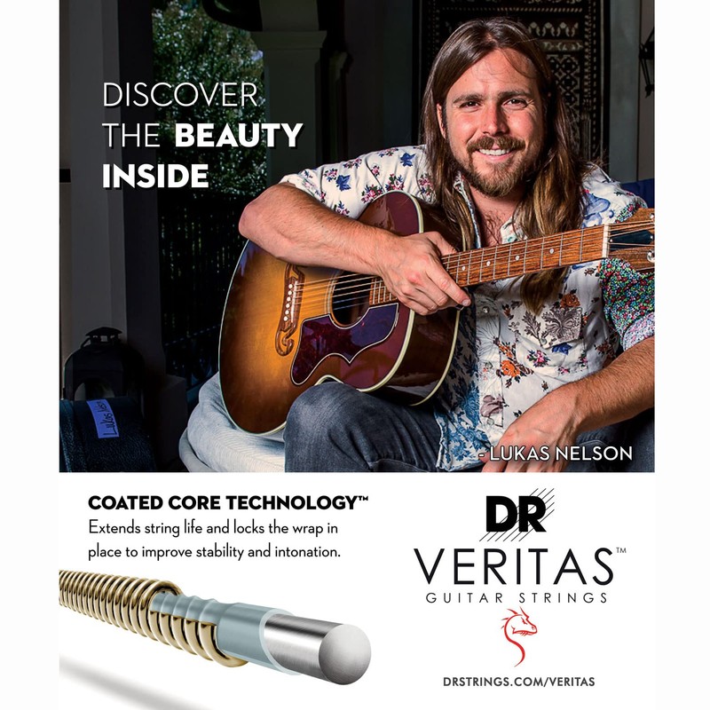 DR Veritas 11 - 50 Longer life Acoustic Guitar strings