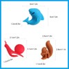 Boao 36 Pcs Silicone Tea Bag Holders Wine Charms Glass