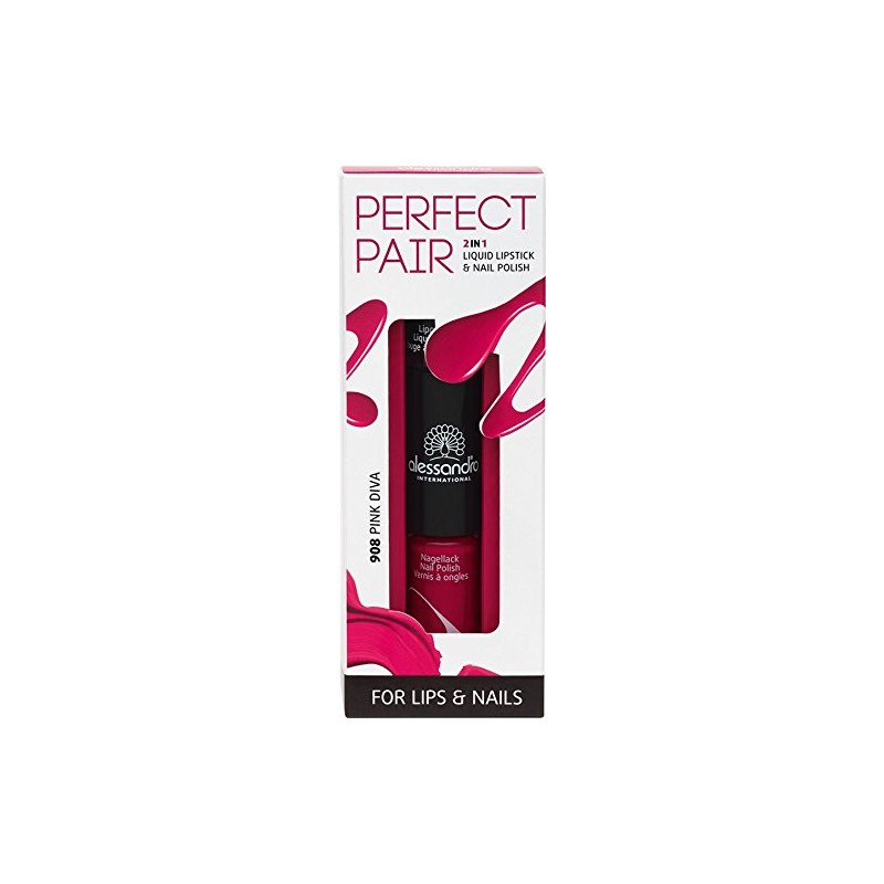 alessandro Perfect Pair 2in1 Lippenstift & Nagellack Pink Diva, 10