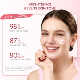 crema facial hidratante e iluminadora con 5% Niacinamide, gel cream con granada para tono desigual y Allantoin para piel sensible, 100 g