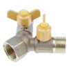 kesoto 1 Pc Brass Two Way Natural Gas Pipe Splitter