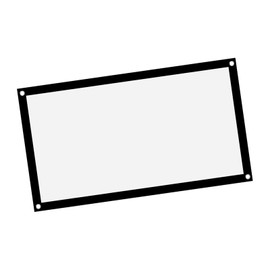 White Projection Screens, Wrinkle-Free White Projector Screen, 16:9 Thickened, Portable, Wrinkle-Free, Soft White Projector Curtain Projection Screen Made of Polyester (40