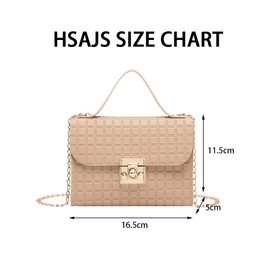 QKEPCY Umhängetasche Damen Elegant Damen Handtasche mit Abnehmbarer Kette Echtes Crossbody Bag Damen Handytasche zum Umhängen Umhängetasche Damen Klein Moderne Taschen