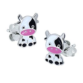 Katy Craig - Cow Earrings - Sterling Silver