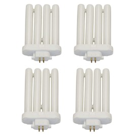 lumenivo FML Lamp 27 Watt 2700K Fluorescent Bulb Replacement FML 27W 2700K Bulb for 4 Prong Reading Lamp or Small Floor 4 Bulb Light – Plug in 27K CFL Grow Light – 4 Pin Warm White Bulb, 4 Pack
