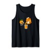Funny Orange Cartoon Shocked by Juice Tank Top