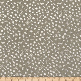 Riley Blake Nice Ice Baby Snowflakes Gray, Fabric by The Yard
