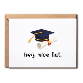 APVGifts Graduation Card - Graduation Hat Card - Greeting Card - Class Of 2025 Card - Congratulations Graduation Card - Cute Card For Son Daughter