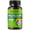 NATURELO Magnesium Glycinate Supplement - 200mg Glycinate Chelate with Organic