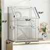 Small Animal Pet Cage for HamstersColor: Natural Wood Color