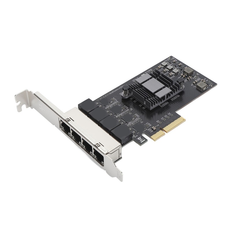 2.5Gb PCIe Network Card Professional 4 RJ45 Ports RTL8125BG Chip