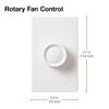 Lutron FSQ-2FH-DK Electronics Rotary On/Off Fan-Speed Control , White