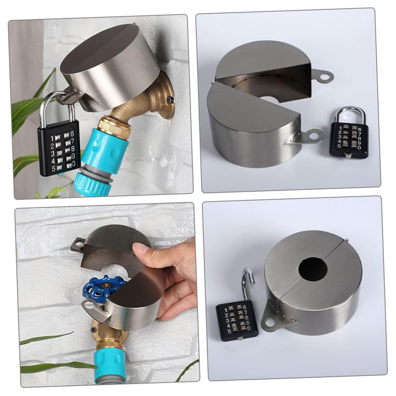 Kisangel Water Spigot Outdoor Lock Tap Lock Protector Easy to