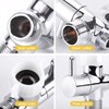 Bidet T Adapter with Shut-Off Valve, Brass T Valve Adapter