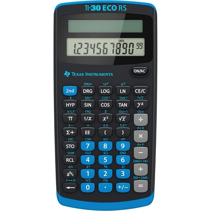 WYNGS TI-30 ECO RS Calculator with Protective Case in Light