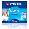 Verbatim 43325 CDR 80MIN 700MB 40X Fast CD-R AZO Wide