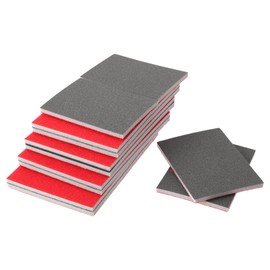 TUCKBOLD 20 Stück 3,94 x 2,95 Zoll P320 Schleifschwamm Feine Schleifpads Waschbar für Metall Holz Trockenbauwände Felsen Autolack Kunststoff DIY 0,2 Zoll