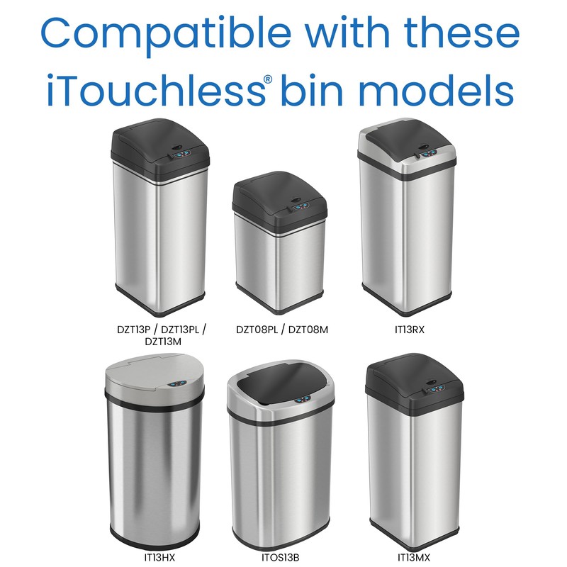 iTouchless AbsorbX Odor Filter and Compartment Replacement; Compatible with Specific