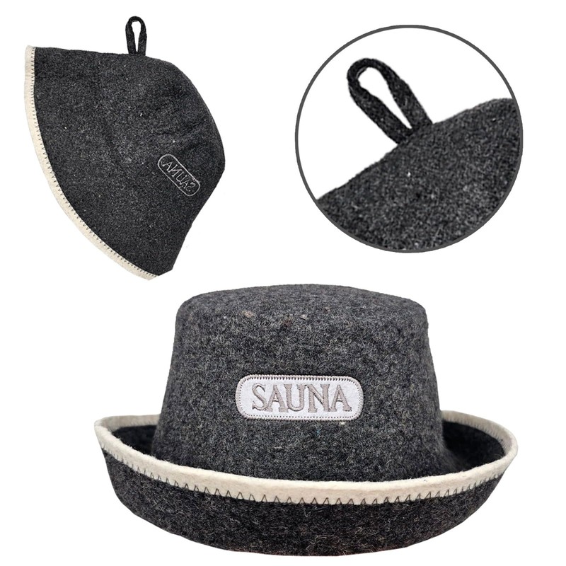 PRINZEPS Sauna Hat Men's Perfect Sauna Hat Made of 100%