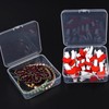 Square Transparent Plastic Case for Small Items and Accessories Box 8.5cm 5ea