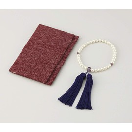 波瑠パール 京念珠と念珠袋のセット 岸田産業 クラシド 401-503